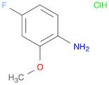 Benzenamine, 4-fluoro-2-methoxy-, hydrochloride (1:1)