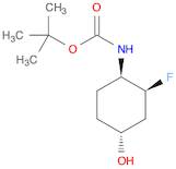 Carbamic acid, N-[(1R,2S,4R)-2-fluoro-4-hydroxycyclohexyl]-, 1,1-dimethylethyl ester, rel-