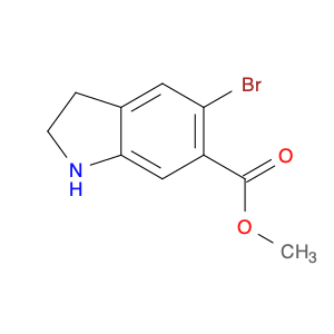 1H-Indole-6-carboxylic acid, 5-bromo-2,3-dihydro-, methyl ester