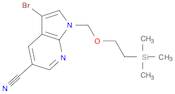 1H-Pyrrolo[2,3-b]pyridine-5-carbonitrile, 3-bromo-1-[[2-(trimethylsilyl)ethoxy]methyl]-