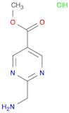 5-Pyrimidinecarboxylic acid, 2-(aminomethyl)-, methyl ester, hydrochloride (1:1)