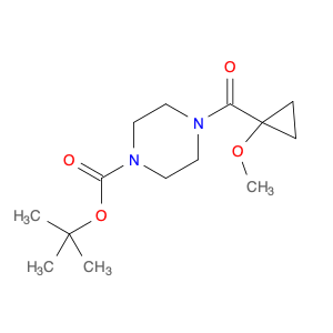 1-Piperazinecarboxylic acid, 4-[(1-methoxycyclopropyl)carbonyl]-, 1,1-dimethylethyl ester