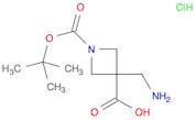 1,3-Azetidinedicarboxylic acid, 3-(aminomethyl)-, 1-(1,1-dimethylethyl) ester, hydrochloride (1:1)