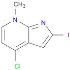 7H-Pyrrolo[2,3-b]pyridine, 4-chloro-2-iodo-7-methyl-