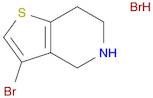 Thieno[3,2-c]pyridine, 3-bromo-4,5,6,7-tetrahydro-, hydrobromide (1:1)