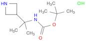 Carbamic acid, N-[1-(3-azetidinyl)-1-methylethyl]-, 1,1-dimethylethyl ester, hydrochloride (1:1)