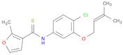 3-Furancarbothioamide, N-[4-chloro-3-[(3-methyl-2-buten-1-yl)oxy]phenyl]-2-methyl-