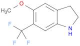 1H-Indole, 2,3-dihydro-5-methoxy-6-(trifluoromethyl)-