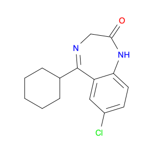 2H-1,4-Benzodiazepin-2-one, 7-chloro-5-cyclohexyl-1,3-dihydro-