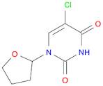 2,4(1H,3H)-Pyrimidinedione, 5-chloro-1-(tetrahydro-2-furanyl)-