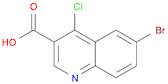 3-Quinolinecarboxylic acid, 6-bromo-4-chloro-