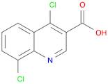 3-Quinolinecarboxylic acid, 4,8-dichloro-