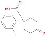 Cyclohexanecarboxylic acid, 1-(2-fluorophenyl)-4-oxo-