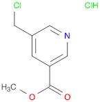 3-Pyridinecarboxylic acid, 5-(chloromethyl)-, methyl ester, hydrochloride (1:1)