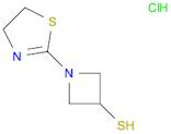 3-Azetidinethiol, 1-(4,5-dihydro-2-thiazolyl)-, hydrochloride (1:1)