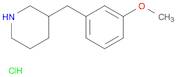 Piperidine, 3-[(3-methoxyphenyl)methyl]-, hydrochloride (1:1)