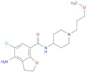 7-Benzofurancarboxamide, 4-amino-5-chloro-2,3-dihydro-N-[1-(3-methoxypropyl)-4-piperidinyl]-