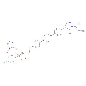 3H-1,2,4-Triazol-3-one, 4-[4-[4-[4-[[(2S,4R)-2-(4-chlorophenyl)-2-[[(4-methyl-4H-1,2,4-triazol-3-y…