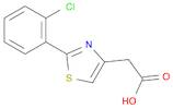 4-Thiazoleacetic acid, 2-(2-chlorophenyl)-