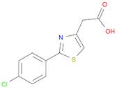 4-Thiazoleacetic acid, 2-(4-chlorophenyl)-