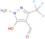 1H-Pyrazole-4-carboxaldehyde, 5-hydroxy-1-methyl-3-(trifluoromethyl)-