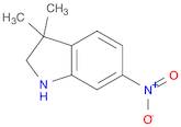 1H-Indole, 2,3-dihydro-3,3-dimethyl-6-nitro-