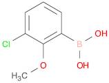 Boronic acid, (3-chloro-2-methoxyphenyl)- (9CI)