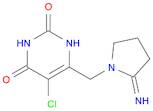 2,4(1H,3H)-Pyrimidinedione, 5-chloro-6-[(2-imino-1-pyrrolidinyl)methyl]-