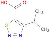 1,2,3-Thiadiazole-5-carboxylic acid, 4-(1-methylethyl)-