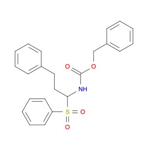 Carbamic acid, N-[3-phenyl-1-(phenylsulfonyl)propyl]-, phenylmethyl ester