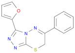 7H-1,2,4-Triazolo[3,4-b][1,3,4]thiadiazine, 3-(2-furanyl)-6-phenyl-