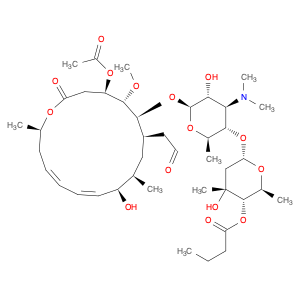 Leucomycin V, 3-acetate 4B-butanoate