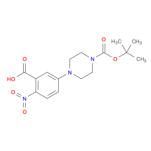 1-Piperazinecarboxylic acid, 4-(3-carboxy-4-nitrophenyl)-, 1-(1,1-dimethylethyl) ester