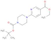 1-Piperazinecarboxylic acid, 4-[5-(ethoxycarbonyl)-2-pyridinyl]-, 1,1-dimethylethyl ester