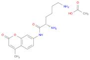 Hexanamide, 2,6-diamino-N-(4-methyl-2-oxo-2H-1-benzopyran-7-yl)-, (2S)-, monoacetate (9CI)