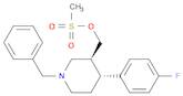 3-Piperidinemethanol, 4-(4-fluorophenyl)-1-(phenylmethyl)-, 3-methanesulfonate, (3S,4R)-