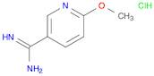 3-Pyridinecarboximidamide, 6-methoxy-, hydrochloride (1:1)