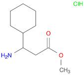 Cyclohexanepropanoic acid, β-amino-, methyl ester, hydrochloride (1:1)