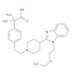 Benzeneacetic acid, 4-[2-[4-[1-(2-ethoxyethyl)-1H-benzimidazol-2-yl]-1-piperidinyl]ethyl]-α,α-di...