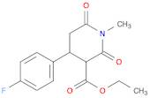 3-Piperidinecarboxylic acid, 4-(4-fluorophenyl)-1-methyl-2,6-dioxo-, ethyl ester