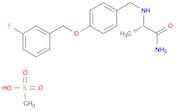 Propanamide, 2-[[[4-[(3-fluorophenyl)methoxy]phenyl]methyl]amino]-, (2S)-, methanesulfonate (1:1)