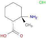 Cyclohexanecarboxylic acid, 2-amino-2-methyl-, hydrochloride (1:1), (1R,2S)-rel-