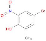 Phenol, 4-bromo-2-methyl-6-nitro-