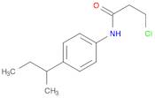 Propanamide, 3-chloro-N-[4-(1-methylpropyl)phenyl]-