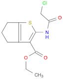 4H-Cyclopenta[b]thiophene-3-carboxylic acid, 2-[(2-chloroacetyl)amino]-5,6-dihydro-, ethyl ester