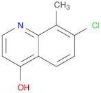 4-Quinolinol, 7-chloro-8-methyl-