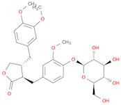 2(3H)-Furanone, 4-[(3,4-dimethoxyphenyl)methyl]-3-[[4-(β-D-glucopyranosyloxy)-3-methoxyphenyl]me...