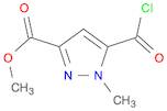 1H-Pyrazole-3-carboxylic acid, 5-(chlorocarbonyl)-1-methyl-, methyl ester