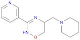 2H-1,2,4-Oxadiazine, 5,6-dihydro-5-(1-piperidinylmethyl)-3-(3-pyridinyl)-