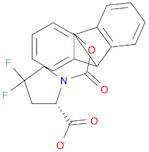 1,2-Pyrrolidinedicarboxylic acid, 4,4-difluoro-, 1-(9H-fluoren-9-ylmethyl) ester, (2S)-